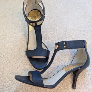 Michael Kors Women's Navy Blur Heeled Sandals